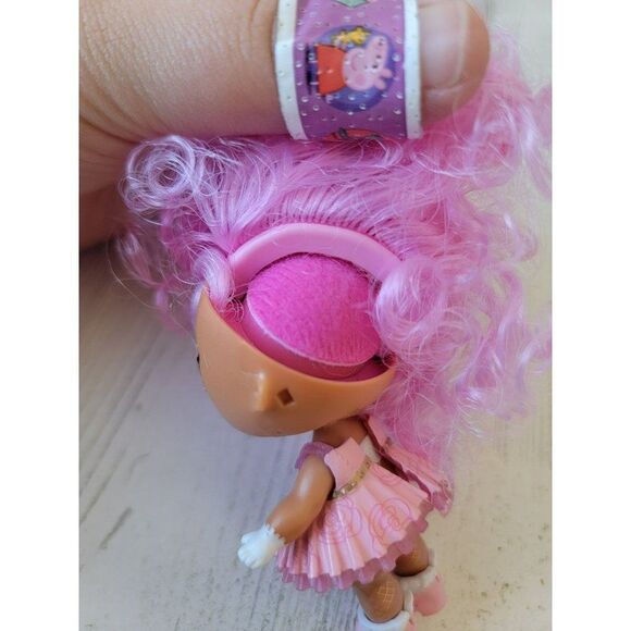 Mini pink hair pop star as is doll‎ girl toy figure flower accessory - Picture 4 of 5